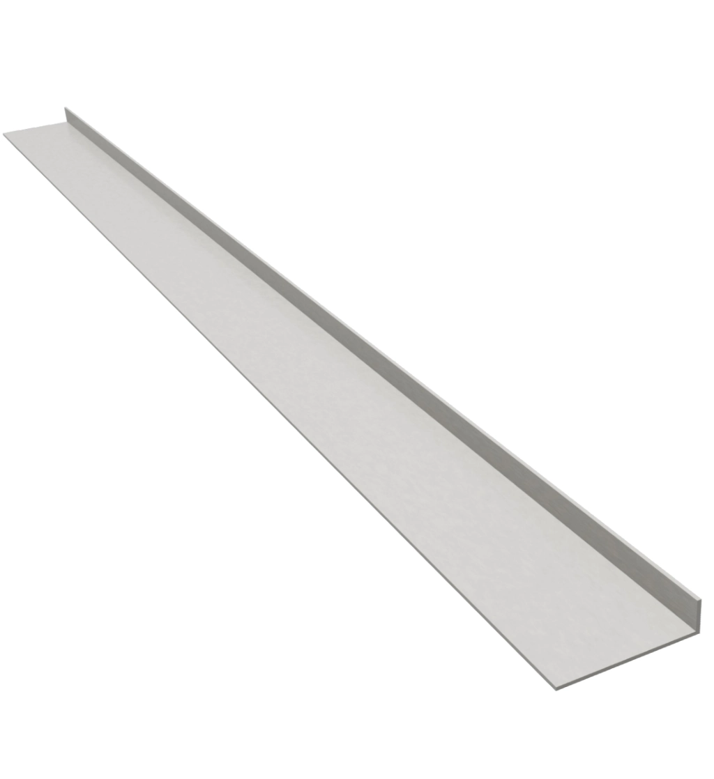 Perfil L de PVC TEC 474 40x10x1mm de 2,7mts Blanco