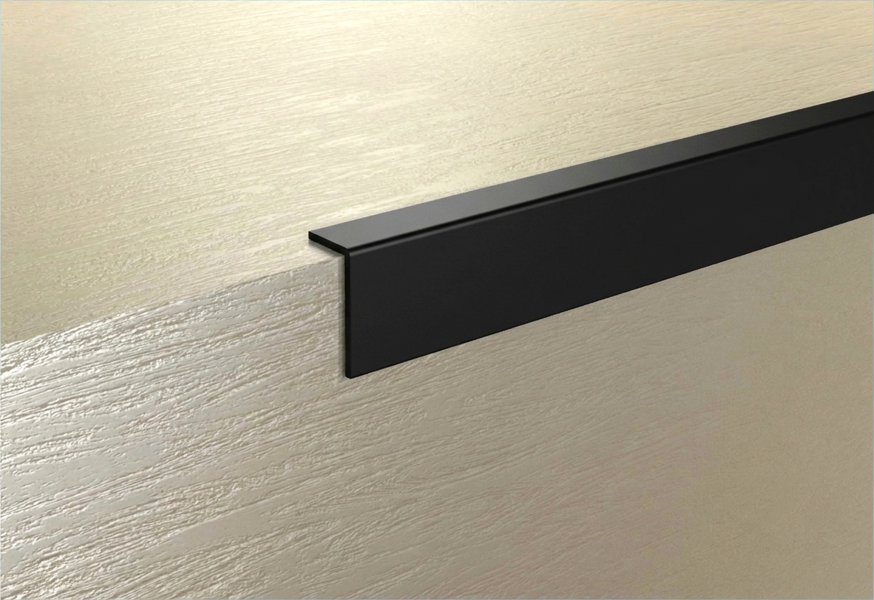 Perfil L de PVC TEC 473 20x10x1mm de 2,7mts Negro - Imagen 3