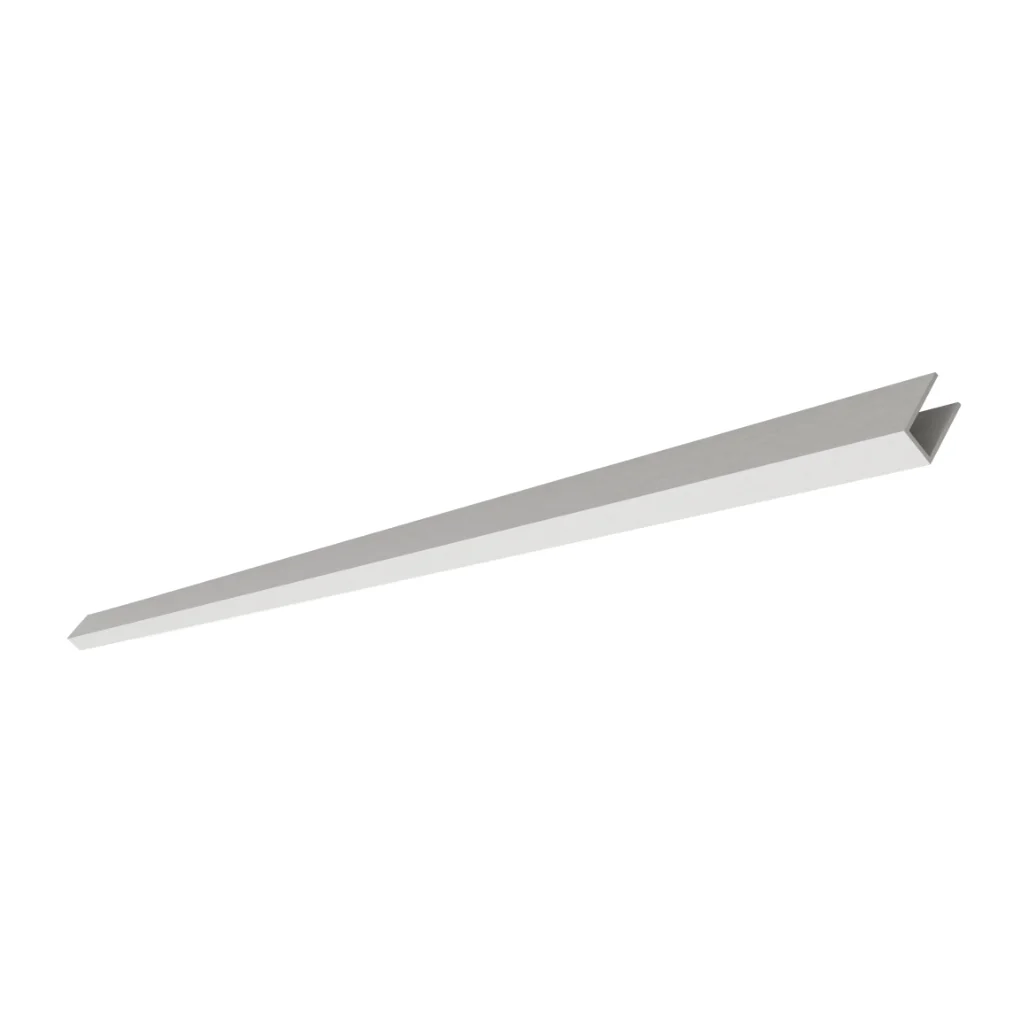 Perfil U de PVC TEC 476 18x10x1mm de 2,7mts Blanco
