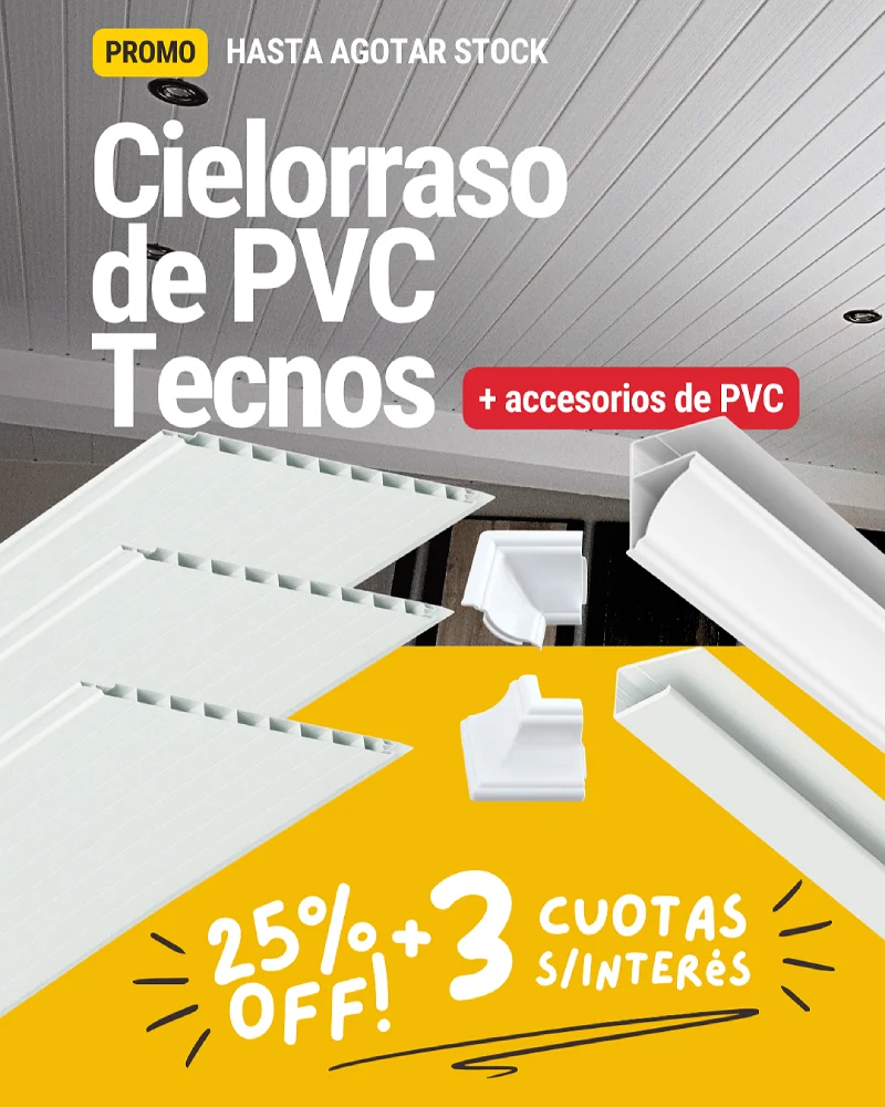 Promo de Cielorrasos de PVC Modelo Tecnos + Accesorios de PVC - Imagen 2